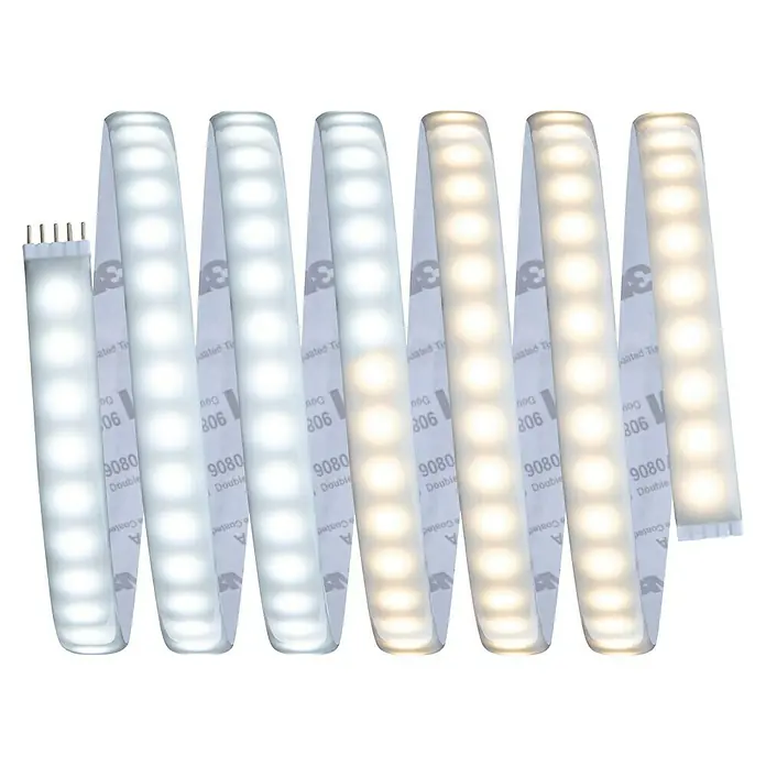 Paulmann MaxLED 1.000 Tira LED MaxLED 1.000 Stripe - 250 cm, Multicolor, 27 W, 2.550 lm, 230 V - 240 V - Tira LED con temperatura de color ajustable, que ofrece un rango de luz fría a cálida. Perfecto para crear iluminación ambiental.