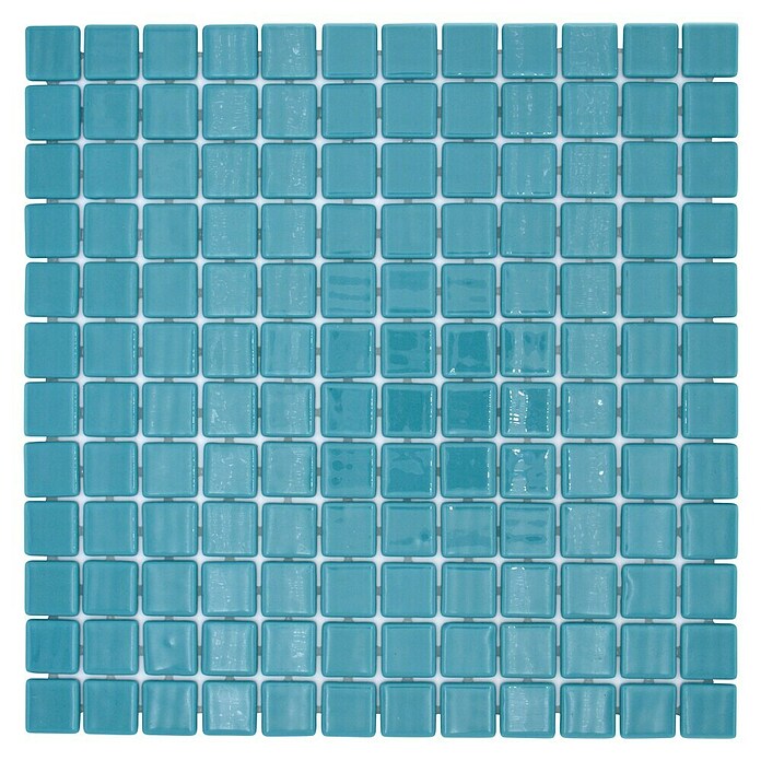 Mosaikfliese Quadrat Eco VP25832PUR (31,6 x 31,6 cm, Glas, Grünblau, Glänzend) | BAUHAUS