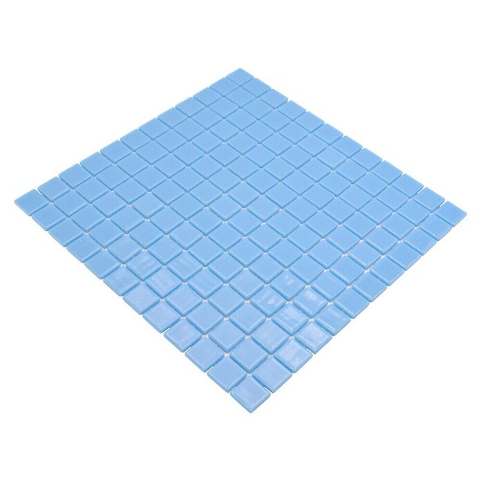 Mozaik pločica Quadrat Eco VP25102PUR  (31,6 x 31,6 cm, Staklo, Svijetloplava, Sjaj) | BAUHAUS