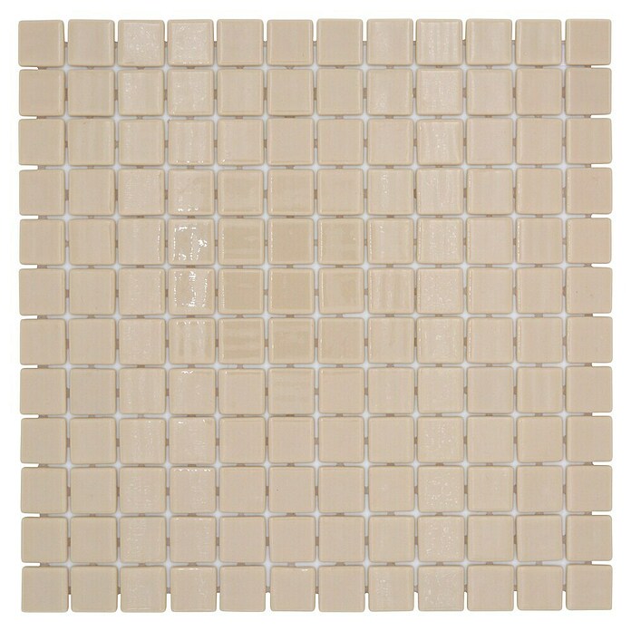 Mosaikfliese Quadrat Eco VP25831PUR (31,6 x 31,6 cm, Glas, Beige, Glänzend) | BAUHAUS