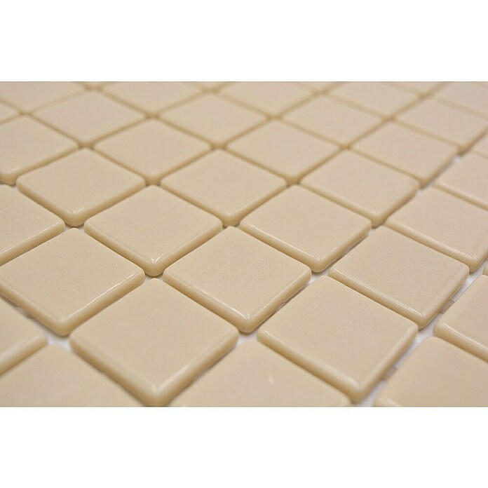 Mosaikfliese Quadrat Eco VP25831PUR (31,6 x 31,6 cm, Glas, Beige, Glänzend) | BAUHAUS