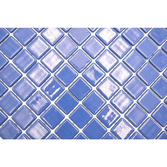 Mosaikfliese Quadrat Eco VP25916PUR (31,6 x 31,6 cm, Glas, Petrol, Glänzend) | BAUHAUS