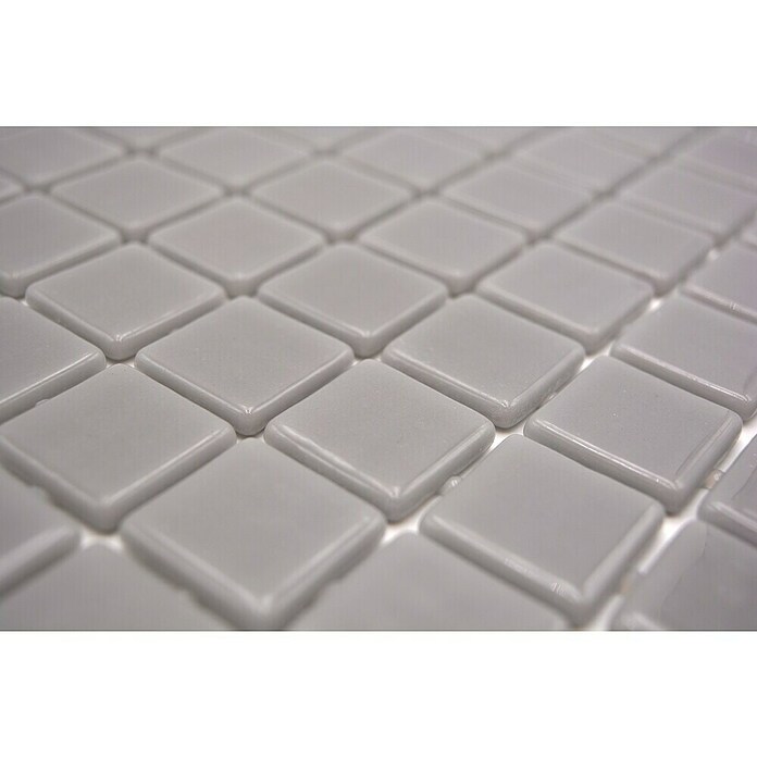Mosaikfliese Quadrat Eco VP25108PUR (31,6 x 31,6 cm, Glas, Grau, Glänzend) | BAUHAUS