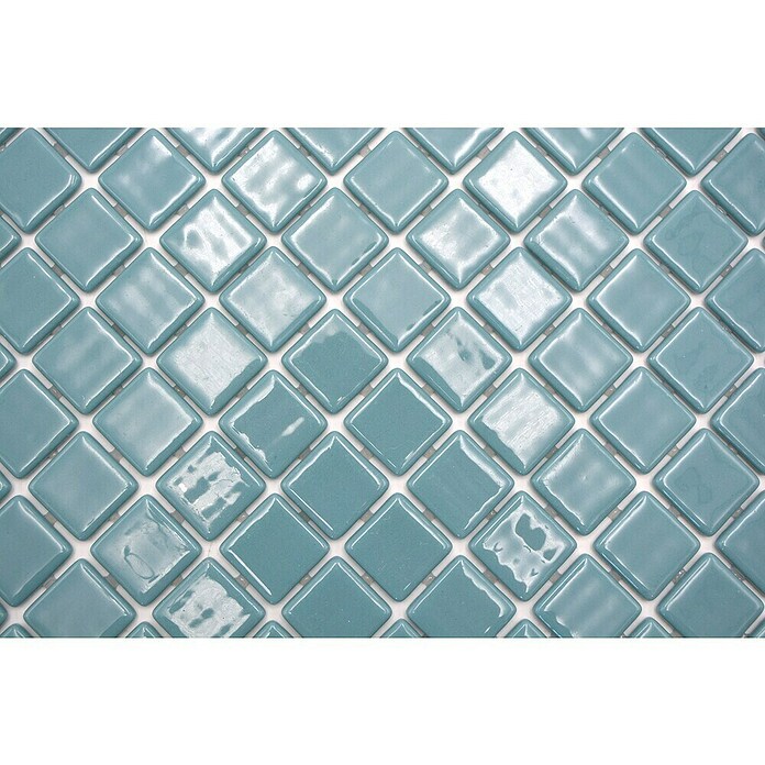 Mosaikfliese Quadrat Eco VP25832PUR (31,6 x 31,6 cm, Glas, Grünblau, Glänzend) | BAUHAUS