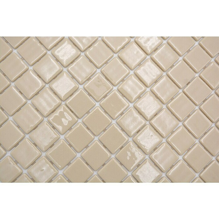 Mosaikfliese Quadrat Eco VP25831PUR (31,6 x 31,6 cm, Glas, Beige, Glänzend) | BAUHAUS