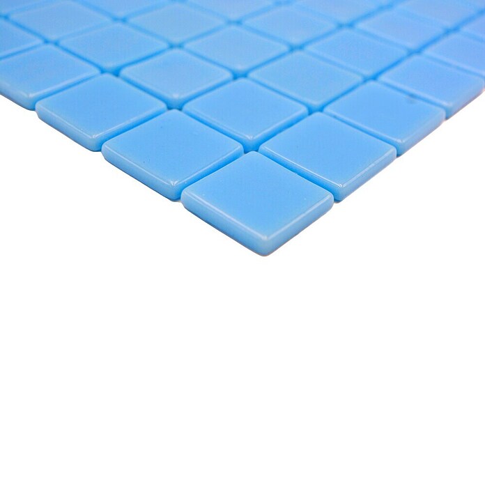 Mozaik pločica Quadrat Eco VP25102PUR  (31,6 x 31,6 cm, Staklo, Svijetloplava, Sjaj) | BAUHAUS