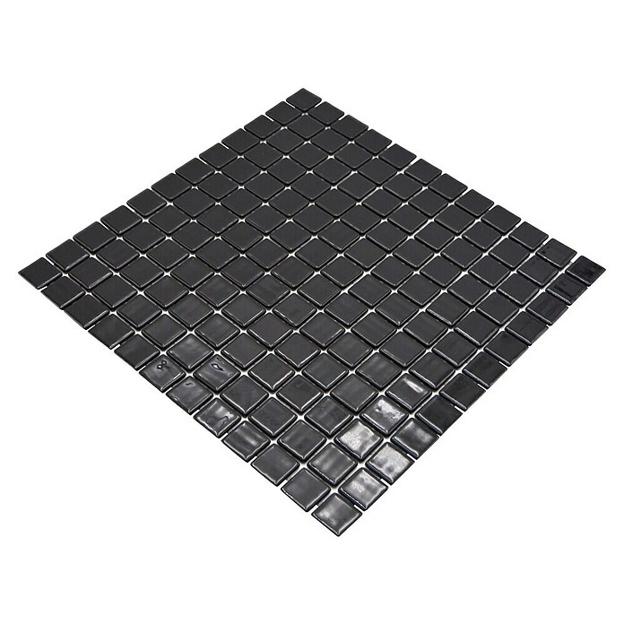 Mosaikfliese Quadrat Eco VP25900PUR (31,6 x 31,6 cm, Glas, Schwarz, Glänzend) | BAUHAUS