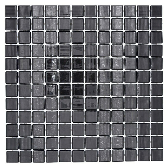 Mosaikfliese Quadrat Eco VP25900PUR (31,6 x 31,6 cm, Glas, Schwarz, Glänzend) | BAUHAUS