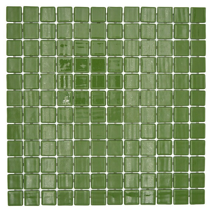 Mosaikfliese Quadrat Eco VP25602PUR (31,6 x 31,6 cm, Glas, Dunkelgrün, Glänzend) | BAUHAUS