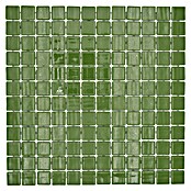 Mosaikfliese Quadrat Eco VP25602PUR (31,6 x 31,6 cm, Glas, Dunkelgrün, Glänzend) | BAUHAUS