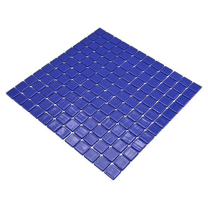 Mosaikfliese Quadrat Eco VP25803PUR (31,6 x 31,6 cm, Glas, Dunkelblau, Glänzend) | BAUHAUS