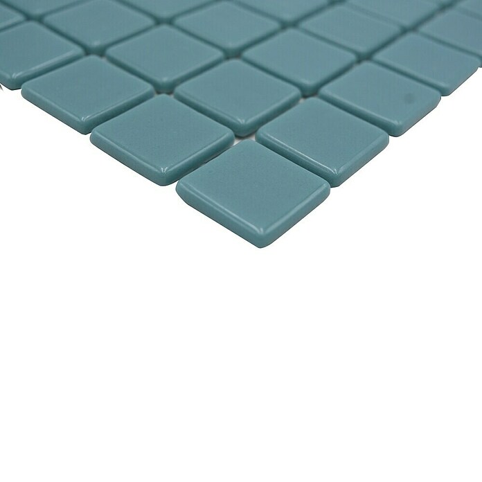 Mosaikfliese Quadrat Eco VP25832PUR (31,6 x 31,6 cm, Glas, Grünblau, Glänzend) | BAUHAUS