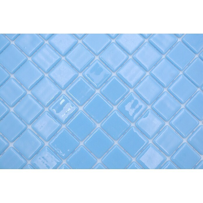 Mozaik pločica Quadrat Eco VP25102PUR  (31,6 x 31,6 cm, Staklo, Svijetloplava, Sjaj) | BAUHAUS