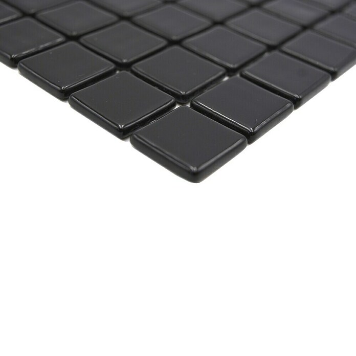Mosaikfliese Quadrat Eco VP25900PUR (31,6 x 31,6 cm, Glas, Schwarz, Glänzend) | BAUHAUS