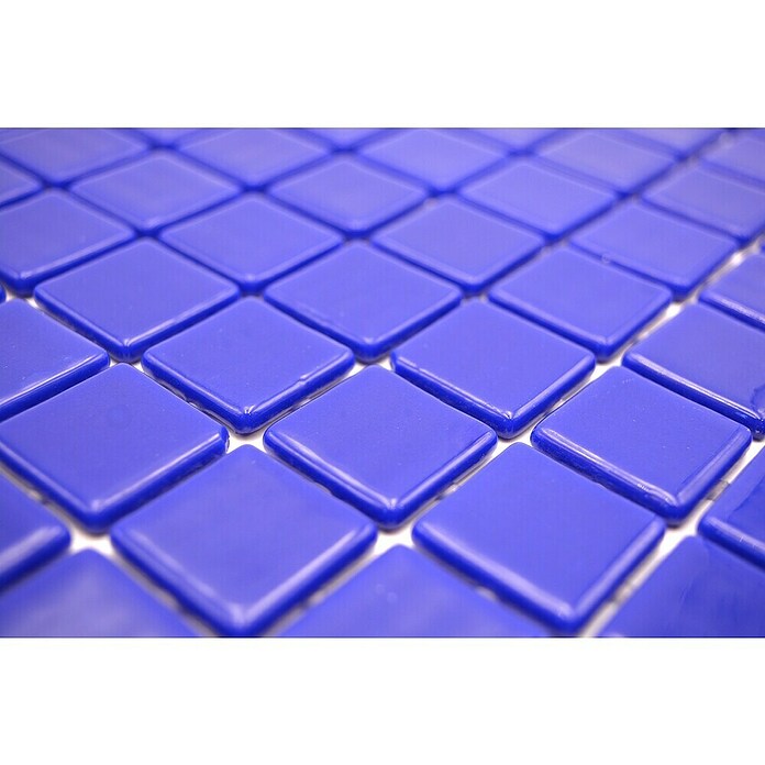 Mosaikfliese Quadrat Eco VP25803PUR (31,6 x 31,6 cm, Glas, Dunkelblau, Glänzend) | BAUHAUS
