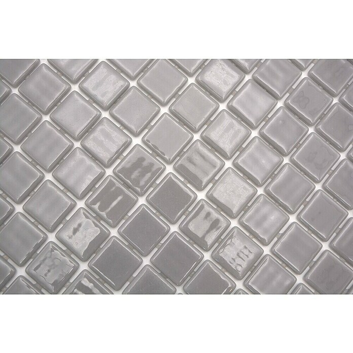 Mosaikfliese Quadrat Eco VP25108PUR (31,6 x 31,6 cm, Glas, Grau, Glänzend) | BAUHAUS