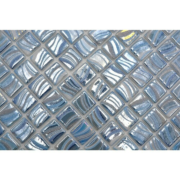 Mosaikfliese Quadrat Eco VP78251PUR (31,6 x 31,6 cm, Glas, Himmelblau, Glänzend) | BAUHAUS