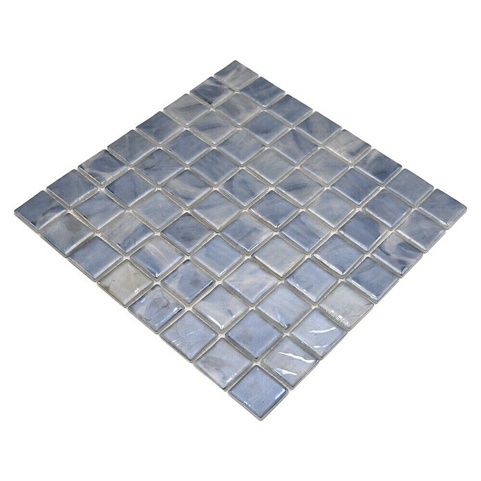 Mozaik pločica Quadrat Eco VP71384PUR  (31,6 x 31,6 cm, Staklo, Siva, Sjaj) | BAUHAUS