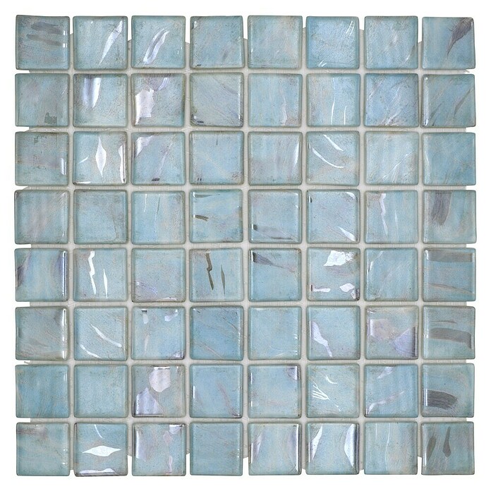 Mosaikfliese Quadrat Eco VP71383PUR (31,6 x 31,6 cm, Glas, Türkis, Glänzend) | BAUHAUS