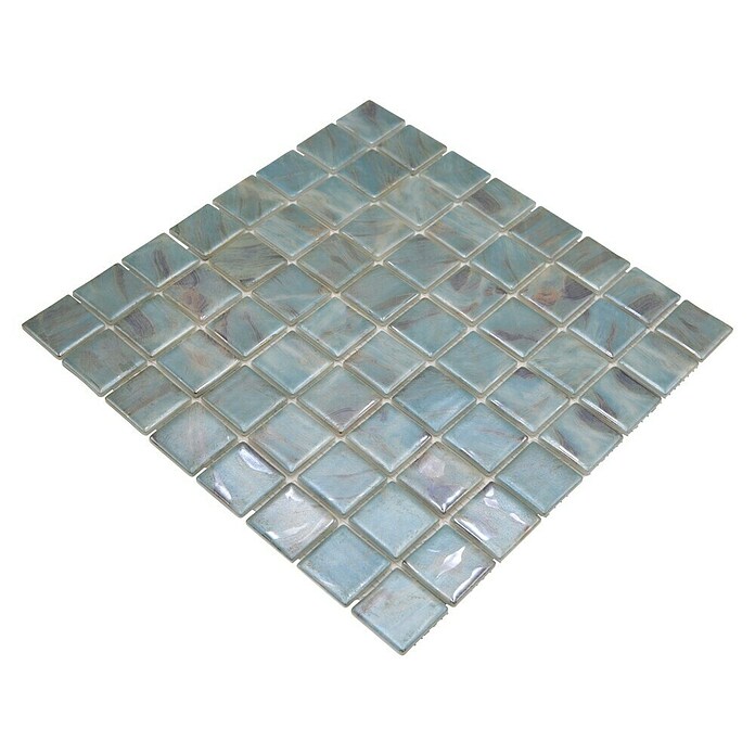Mosaikfliese Quadrat Eco VP71383PUR (31,6 x 31,6 cm, Glas, Türkis, Glänzend) | BAUHAUS