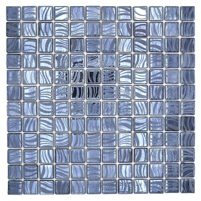Mosaikfliese Quadrat Eco VP78253PUR (31,6 x 31,6 cm, Glas, Schwarz, Schimmernd) | BAUHAUS