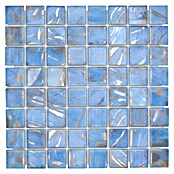 Mozaik pločica Quadrat Eco VP71382PUR  (31,6 x 31,6 cm, Staklo, Svijetloplava, Sjaj) | BAUHAUS