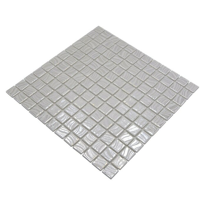 Mosaikfliese Quadrat Eco VP78252PUR (31,6 x 31,6 cm, Glas, Weiß, Glänzend) | BAUHAUS