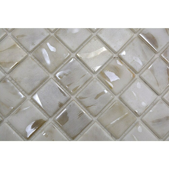 Mozaik pločica Quadrat Eco VP71380PUR  (31,6 x 31,6 cm, Staklo, Bež, Sjaj) | BAUHAUS