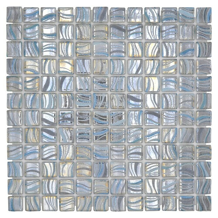 Mosaikfliese Quadrat Eco VP78254PUR (31,6 x 31,6 cm, Glas, Grau, Glänzend) | BAUHAUS