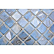 Mozaik pločica Quadrat Eco VP71382PUR  (31,6 x 31,6 cm, Staklo, Svijetloplava, Sjaj) | BAUHAUS