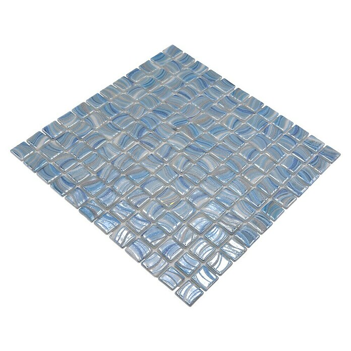 Mosaikfliese Quadrat Eco VP78251PUR (31,6 x 31,6 cm, Glas, Himmelblau, Glänzend) | BAUHAUS