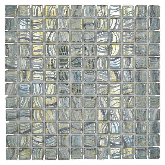 Mosaikfliese Quadrat Eco VP78256PUR (31,6 x 31,6 cm, Glas, Jade, Glänzend) | BAUHAUS