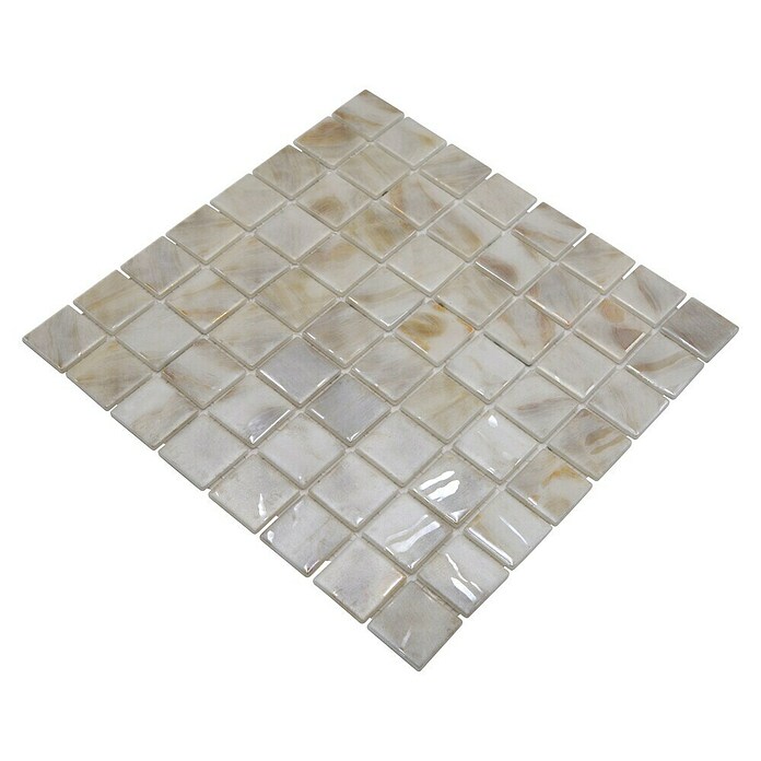 Mozaik pločica Quadrat Eco VP71380PUR  (31,6 x 31,6 cm, Staklo, Bež, Sjaj) | BAUHAUS