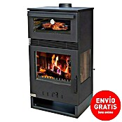 Teba Estufa de leña con horno TKS15 (12,8 kW, Volumen de calefacción: 257 m³, Negro) | BAUHAUS