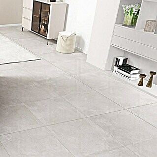 Feinsteinzeugfliese Click and Go Square Concrete (60 x 60 cm, Grau, Matt)