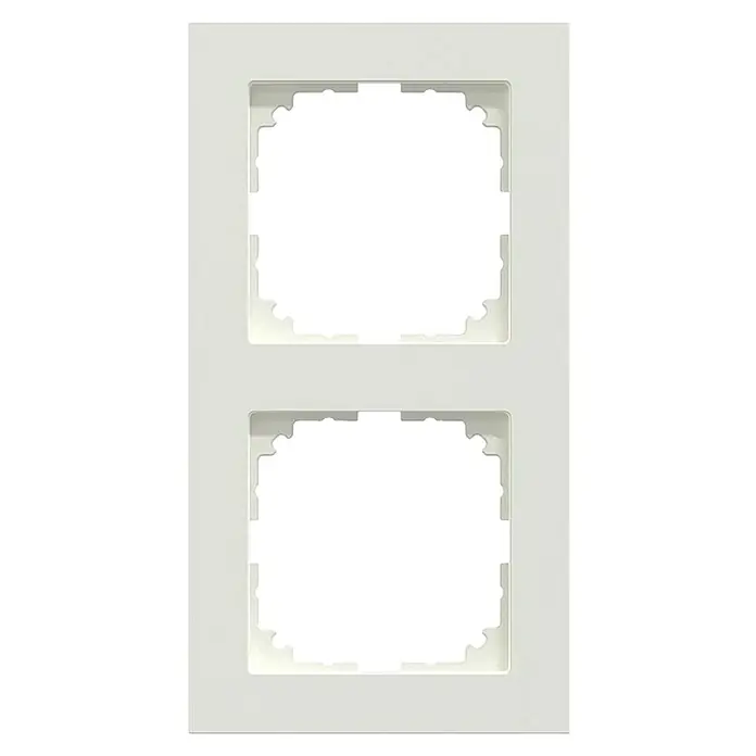 Merten M-Pure Abdeckrahmen MEG4020-3619 - Polarweiß glänzend, 2-fach, Kunststoff - Zweifacher Rahmen in Weiß, ideal für Schalter und Steckdosen. Er bietet eine saubere und moderne Optik für jede Wandinstallation.