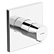 Hansa Living UP-Brausethermostat (Eckig, Durchflussmenge: 25,2 l/min, Chrom, Glänzend)