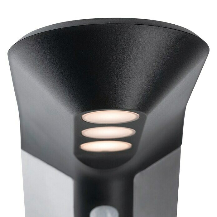 Paulmann Soley LED-Außenwegleuchte (1-flammig, 1,2 W, Warmweiß, IP44, Anthrazit)