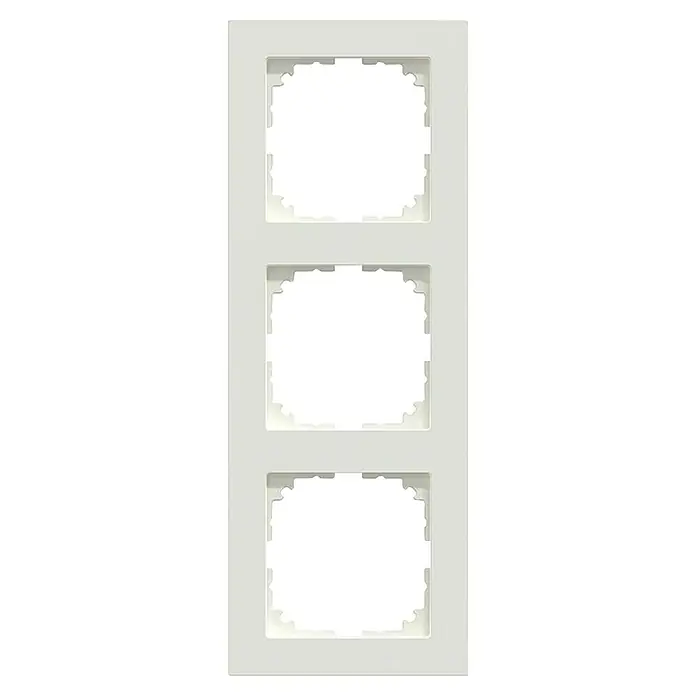 Merten M-Pure Abdeckrahmen MEG4030-3619 - Polarweiß glänzend, 3-fach, Kunststoff - Dreifache, weiße Abdeckung für Lichtschalter oder Steckdosen. Elegante und moderne Optik für jede Wand.