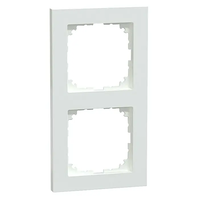Merten M-Pure Abdeckrahmen MEG4020-3625 - Aktivweiß, 2-fach, Kunststoff - Zweifach-Rahmen in strahlendem Weiß, ideal für Schalter und Steckdosen, bietet eine saubere und moderne Optik für jede Wand.