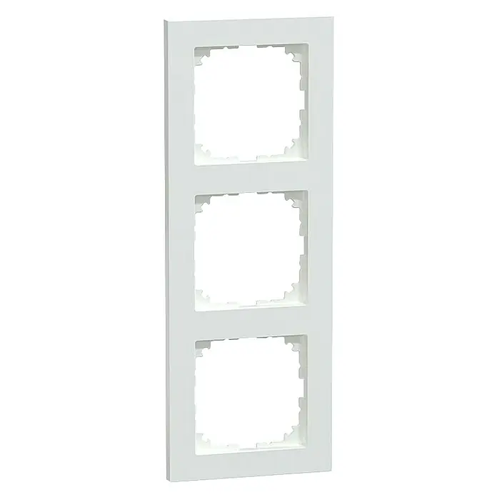 Merten M-Pure Abdeckrahmen MEG4030-3625 - Aktivweiß, 3-fach, Kunststoff - Eine weiße 3-fach Abdeckung für Schalter und Steckdosen, ideal für eine moderne und saubere Optik im Wohnbereich.