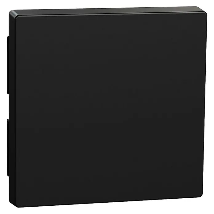 Merten System M Universalwippe MEG3300-0403 - Schwarz matt, Kunststoff - Schwarze quadratische Abdeckung. Schlankes, modernes Design für Elektronik oder ähnliche Geräte, ideal für den Wohn- oder Bürobereich.