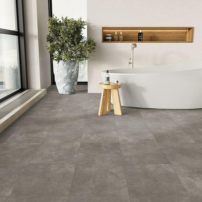 Parador Designboden Modular ONE Beton dunkelgrau (853 x 400 x 8 mm, Landhausdiele, Beton dunkelgrau) | BAUHAUS