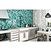 Mozaik pločica Hexagon CG SAN5  (Zelena, Sjaj, D x Š x D: 25,3 cm x 29,3 cm x 7 mm) | BAUHAUS