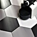 Feinsteinzeugfliese Hexagon Basic Grey 