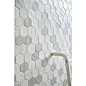 Mosaikfliese Hexagon CG SAN1 (Weiß, Glänzend, L x B x S: 25,3 cm x 29,3 cm x 7 mm) | BAUHAUS