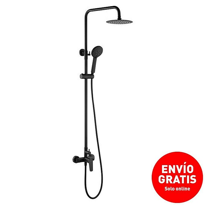 Imex Bélgica Sistema de ducha (Grifo monomando, Negro) | BAUHAUS