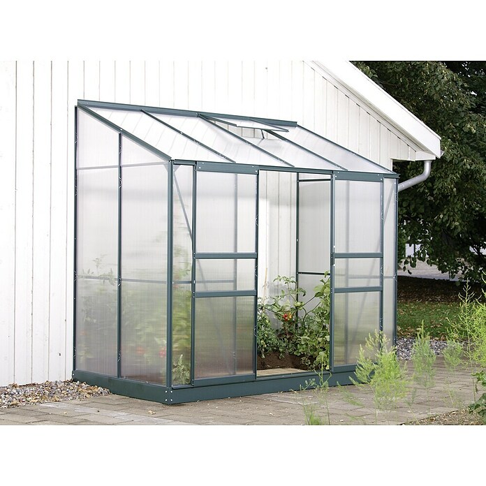 Vitavia Gewächshaus (1,31 x 2,55 x 2,22 m, Glasstärke: 4 mm, Smaragd)