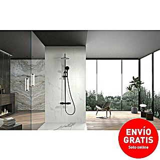 Imex Sistema de ducha Eco-Kent (Con grifo termostático, Negro)