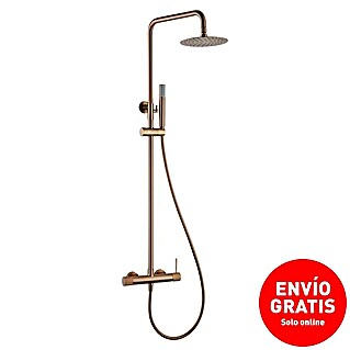 Imex Line Sistema de ducha (Con grifo monomando, Oro rosa)